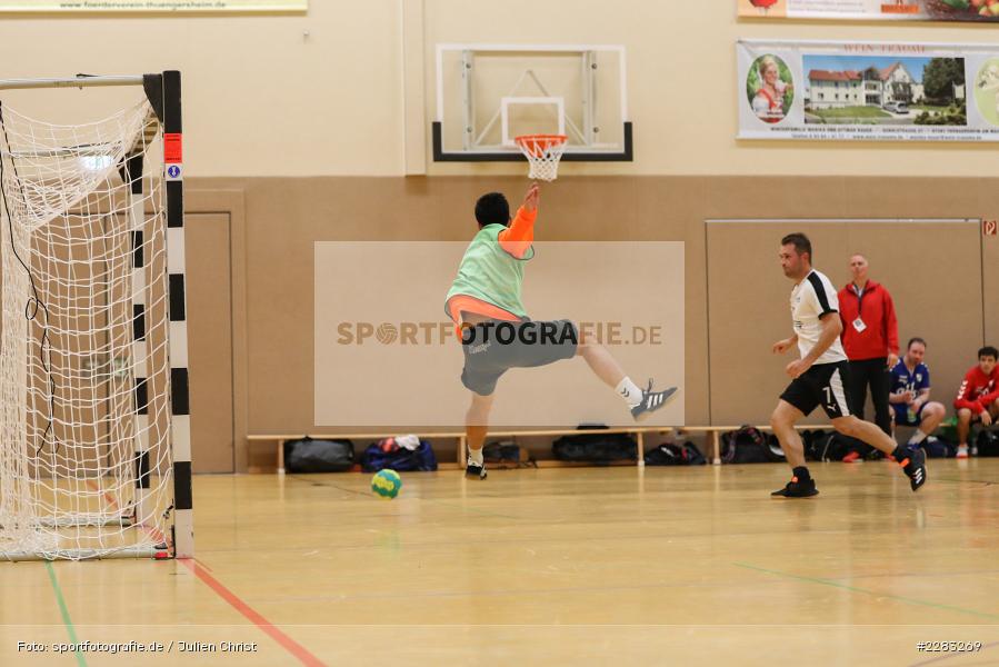 Michael Lutz, Christian Dunst, Raiffeisen-Sporthalle, Thüngersheim, 18.10.2020, sport, action, Saison 2020/2021, Handball, sports, Bezirksliga Herren, Deutschland, Oktober 2020, TSV Karlstadt, HSV Thüngersheim - Bild-ID: 2283269 Michael Lutz, Christian Dunst, Raiffeisen-Sporthalle, Thüngersheim, 18.10.2020, sport, action, Saison 2020/2021, Handball, sports, Bezirksliga Herren, Deutschland, Oktober 2020, TSV Karlstadt, HSV Thüngersheim - Bild-ID: 2283269