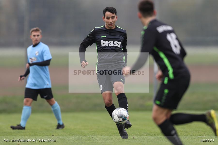 Enes Öncü, sports, sport, soccer, action, TuS Aschaffenburg-Leider, TSV Retzbach, Sportgelände, Saison 2019/2020, Retzbach, Oktober 2020, Deutschland, Bezirksliga Unterfranken West, 18.10.2020 - Bild-ID: 2283279
