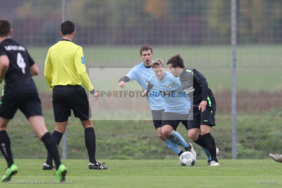 Felix Strohmenger, Sven Bolze, sports, sport, soccer, action, TuS Aschaffenburg-Leider, TSV Retzbach, Sportgelände, Saison 2019/2020, Retzbach, Oktober 2020, Deutschland, Bezirksliga Unterfranken West, 18.10.2020 - Bild-ID: 2283289 Felix Strohmenger, Sven Bolze, sports, sport, soccer, action, TuS Aschaffenburg-Leider, TSV Retzbach, Sportgelände, Saison 2019/2020, Retzbach, Oktober 2020, Deutschland, Bezirksliga Unterfranken West, 18.10.2020 - Bild-ID: 2283289