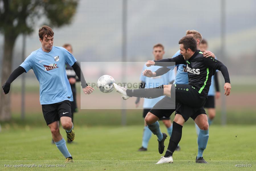 Tim Eisenmann, Sven Bolze, sports, sport, soccer, action, TuS Aschaffenburg-Leider, TSV Retzbach, Sportgelände, Saison 2019/2020, Retzbach, Oktober 2020, Deutschland, Bezirksliga Unterfranken West, 18.10.2020 - Bild-ID: 2283310 Tim Eisenmann, Sven Bolze, sports, sport, soccer, action, TuS Aschaffenburg-Leider, TSV Retzbach, Sportgelände, Saison 2019/2020, Retzbach, Oktober 2020, Deutschland, Bezirksliga Unterfranken West, 18.10.2020 - Bild-ID: 2283310