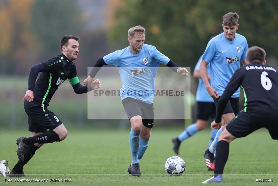 Lukas Fischer, Felix Strohmenger, sports, sport, soccer, action, TuS Aschaffenburg-Leider, TSV Retzbach, Sportgelände, Saison 2019/2020, Retzbach, Oktober 2020, Deutschland, Bezirksliga Unterfranken West, 18.10.2020 - Bild-ID: 2283343 Lukas Fischer, Felix Strohmenger, sports, sport, soccer, action, TuS Aschaffenburg-Leider, TSV Retzbach, Sportgelände, Saison 2019/2020, Retzbach, Oktober 2020, Deutschland, Bezirksliga Unterfranken West, 18.10.2020 - Bild-ID: 2283343