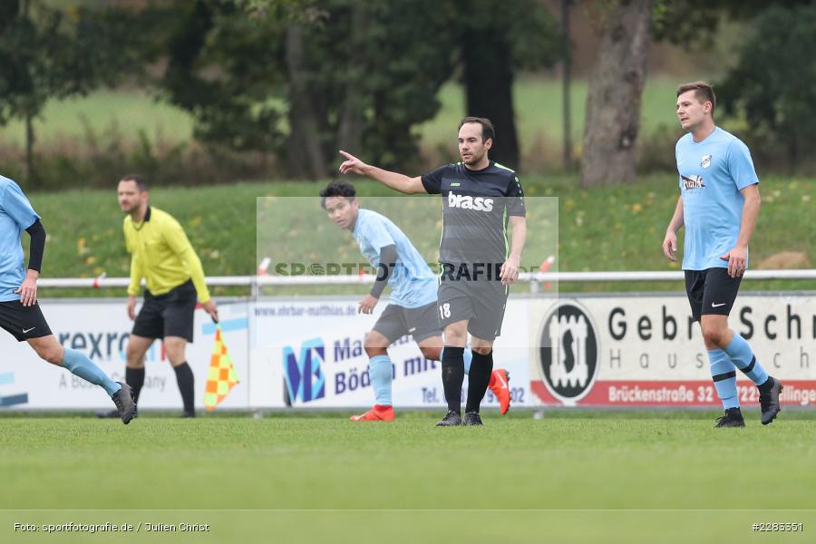 Carlo Bath, sports, sport, soccer, action, TuS Aschaffenburg-Leider, TSV Retzbach, Sportgelände, Saison 2019/2020, Retzbach, Oktober 2020, Deutschland, Bezirksliga Unterfranken West, 18.10.2020 - Bild-ID: 2283351