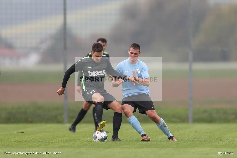 Dominic Hessdörfer, Marco Foitzik, sports, sport, soccer, action, TuS Aschaffenburg-Leider, TSV Retzbach, Sportgelände, Saison 2019/2020, Retzbach, Oktober 2020, Deutschland, Bezirksliga Unterfranken West, 18.10.2020 - Bild-ID: 2283373 Dominic Hessdörfer, Marco Foitzik, sports, sport, soccer, action, TuS Aschaffenburg-Leider, TSV Retzbach, Sportgelände, Saison 2019/2020, Retzbach, Oktober 2020, Deutschland, Bezirksliga Unterfranken West, 18.10.2020 - Bild-ID: 2283373
