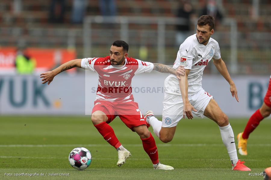 Jonas Meffert, Mitja Lotric, FLYERALARM Arena, Würzburg, 18.10.2020, sport, action, Saison 2020/2021, soccer, sports, 2. Bundesliga, Deutschland, Oktober 2020, KSV, Holstein Kiel, FC Würzburger Kickers - Bild-ID: 2283420 Jonas Meffert, Mitja Lotric, FLYERALARM Arena, Würzburg, 18.10.2020, sport, action, Saison 2020/2021, soccer, sports, 2. Bundesliga, Deutschland, Oktober 2020, KSV, Holstein Kiel, FC Würzburger Kickers - Bild-ID: 2283420