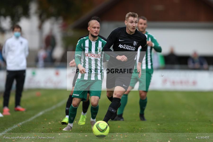 Maximilian Weiß, Marco Schiebel, Sportgelände In der Au, Karlburg, 24.10.2020, BFV, sport, action, Fussball, Deutschland, Oktober 2020, Saison 2019/2020, Bayernliga Nord, TSV Grossbardorf, TSV Karlburg - Bild-ID: 2283455 Maximilian Weiß, Marco Schiebel, Sportgelände In der Au, Karlburg, 24.10.2020, BFV, sport, action, Fussball, Deutschland, Oktober 2020, Saison 2019/2020, Bayernliga Nord, TSV Grossbardorf, TSV Karlburg - Bild-ID: 2283455