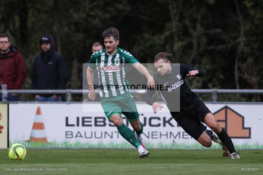 Marvin Schramm, Simon Snaschel, Sportgelände In der Au, Karlburg, 24.10.2020, BFV, sport, action, Fussball, Deutschland, Oktober 2020, Saison 2019/2020, Bayernliga Nord, TSV Grossbardorf, TSV Karlburg - Bild-ID: 2283459 Marvin Schramm, Simon Snaschel, Sportgelände In der Au, Karlburg, 24.10.2020, BFV, sport, action, Fussball, Deutschland, Oktober 2020, Saison 2019/2020, Bayernliga Nord, TSV Grossbardorf, TSV Karlburg - Bild-ID: 2283459