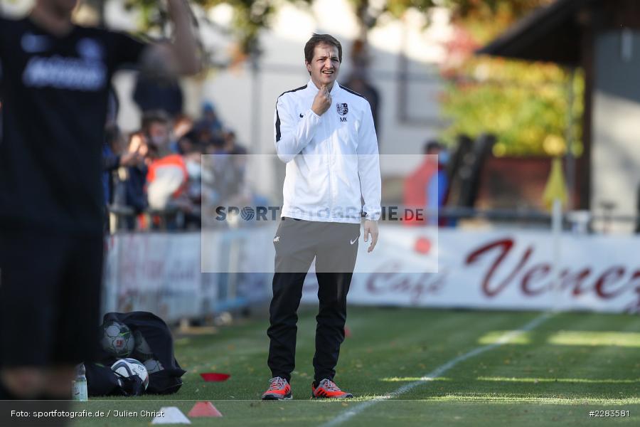 Markus Köhler, Sportgelände In der Au, Karlburg, 24.10.2020, BFV, sport, action, Fussball, Deutschland, Oktober 2020, Saison 2019/2020, Bayernliga Nord, TSV Grossbardorf, TSV Karlburg - Bild-ID: 2283581