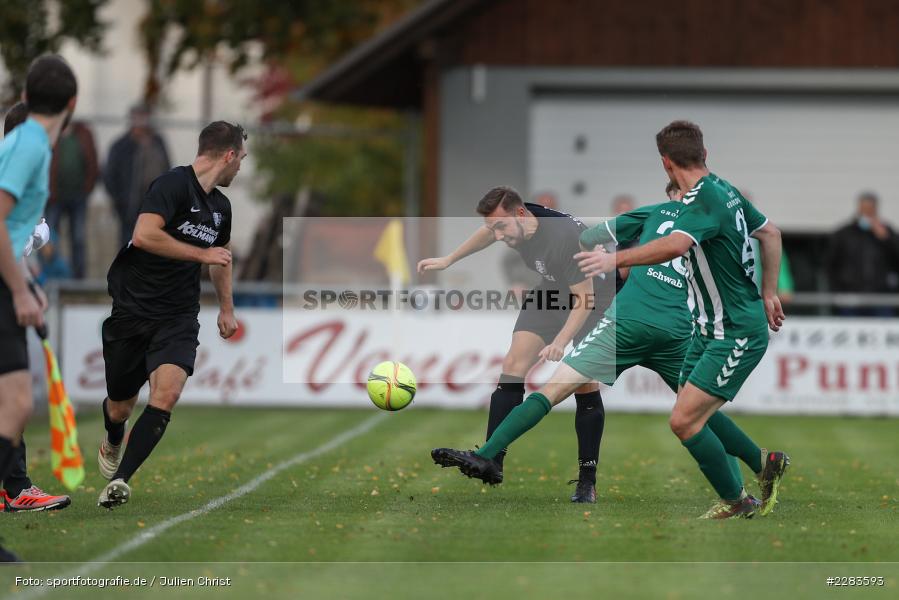 Diego Schwab, Sebastian Stumpf, Sportgelände In der Au, Karlburg, 24.10.2020, BFV, sport, action, Fussball, Deutschland, Oktober 2020, Saison 2019/2020, Bayernliga Nord, TSV Grossbardorf, TSV Karlburg - Bild-ID: 2283593 Diego Schwab, Sebastian Stumpf, Sportgelände In der Au, Karlburg, 24.10.2020, BFV, sport, action, Fussball, Deutschland, Oktober 2020, Saison 2019/2020, Bayernliga Nord, TSV Grossbardorf, TSV Karlburg - Bild-ID: 2283593