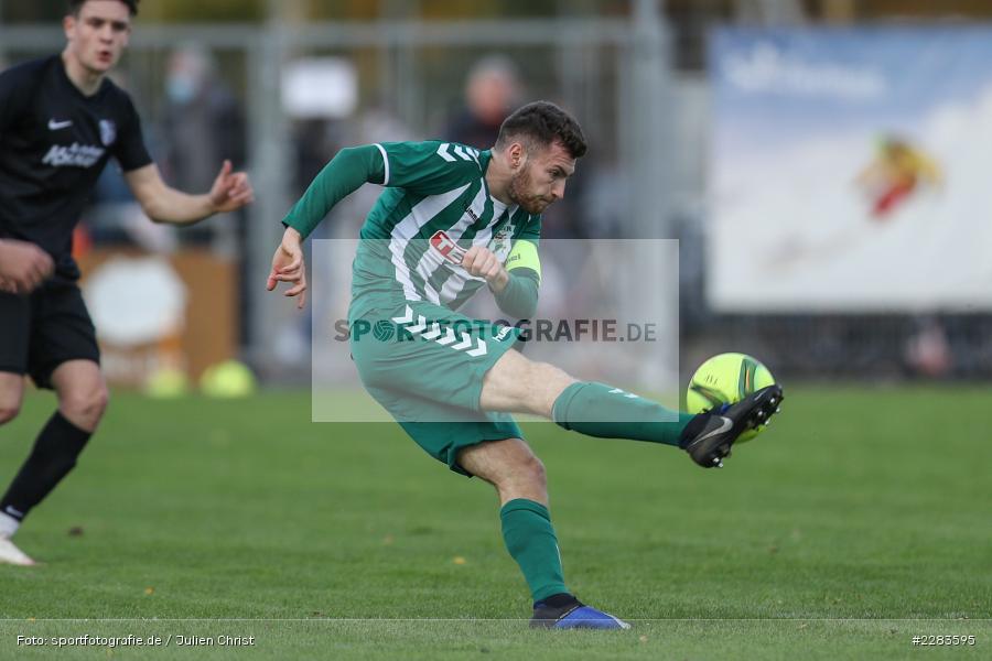 Lukas Illig, Sportgelände In der Au, Karlburg, 24.10.2020, BFV, sport, action, Fussball, Deutschland, Oktober 2020, Saison 2019/2020, Bayernliga Nord, TSV Grossbardorf, TSV Karlburg - Bild-ID: 2283595