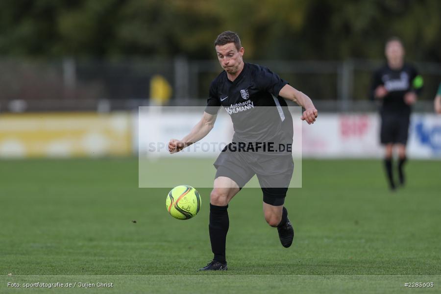 Sebastian Fries, Sportgelände In der Au, Karlburg, 24.10.2020, BFV, sport, action, Fussball, Deutschland, Oktober 2020, Saison 2019/2020, Bayernliga Nord, TSV Grossbardorf, TSV Karlburg - Bild-ID: 2283603
