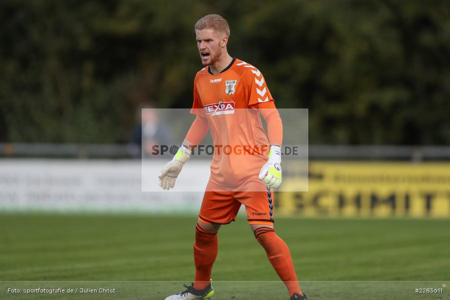 Torwart, Justin Reichert, Sportgelände In der Au, Karlburg, 24.10.2020, BFV, sport, action, Fussball, Deutschland, Oktober 2020, Saison 2019/2020, Bayernliga Nord, TSV Grossbardorf, TSV Karlburg - Bild-ID: 2283611