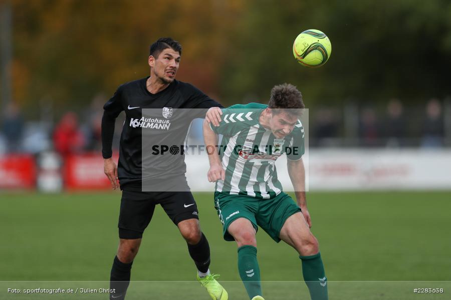 Julius Landeck, Steffen Bachmann, Sportgelände In der Au, Karlburg, 24.10.2020, BFV, sport, action, Fussball, Deutschland, Oktober 2020, Saison 2019/2020, Bayernliga Nord, TSV Grossbardorf, TSV Karlburg - Bild-ID: 2283638 Julius Landeck, Steffen Bachmann, Sportgelände In der Au, Karlburg, 24.10.2020, BFV, sport, action, Fussball, Deutschland, Oktober 2020, Saison 2019/2020, Bayernliga Nord, TSV Grossbardorf, TSV Karlburg - Bild-ID: 2283638