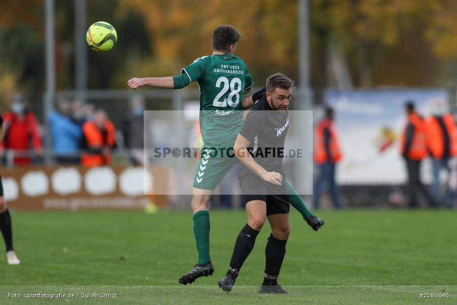 Sebastian Stumpf, Diego Schwab, Sportgelände In der Au, Karlburg, 24.10.2020, BFV, sport, action, Fussball, Deutschland, Oktober 2020, Saison 2019/2020, Bayernliga Nord, TSV Grossbardorf, TSV Karlburg - Bild-ID: 2283645 Sebastian Stumpf, Diego Schwab, Sportgelände In der Au, Karlburg, 24.10.2020, BFV, sport, action, Fussball, Deutschland, Oktober 2020, Saison 2019/2020, Bayernliga Nord, TSV Grossbardorf, TSV Karlburg - Bild-ID: 2283645