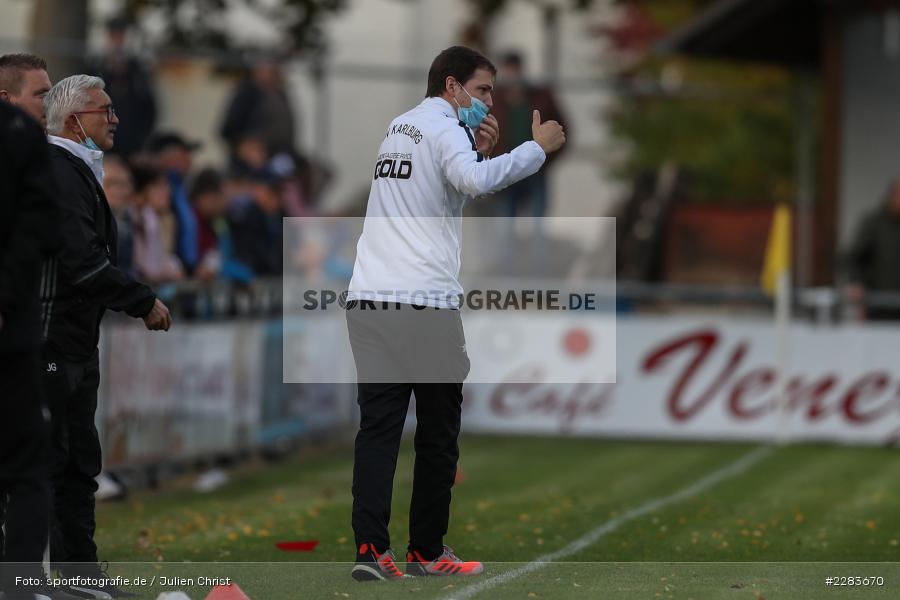Trainer, Markus Köhler, Sportgelände In der Au, Karlburg, 24.10.2020, BFV, sport, action, Fussball, Deutschland, Oktober 2020, Saison 2019/2020, Bayernliga Nord, TSV Grossbardorf, TSV Karlburg - Bild-ID: 2283670 Trainer, Markus Köhler, Sportgelände In der Au, Karlburg, 24.10.2020, BFV, sport, action, Fussball, Deutschland, Oktober 2020, Saison 2019/2020, Bayernliga Nord, TSV Grossbardorf, TSV Karlburg - Bild-ID: 2283670