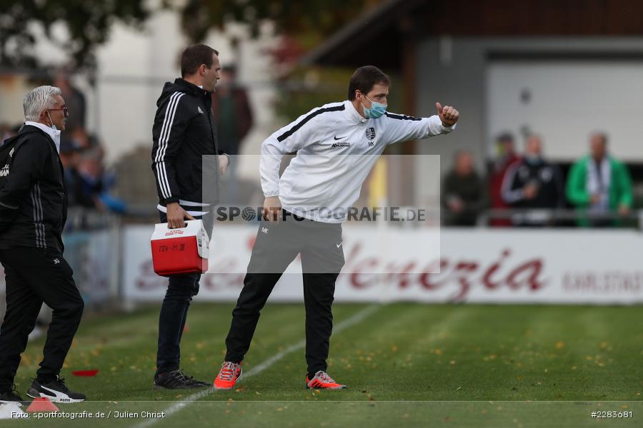 Markus Köhler, Sportgelände In der Au, Karlburg, 24.10.2020, BFV, sport, action, Fussball, Deutschland, Oktober 2020, Saison 2019/2020, Bayernliga Nord, TSV Grossbardorf, TSV Karlburg - Bild-ID: 2283681