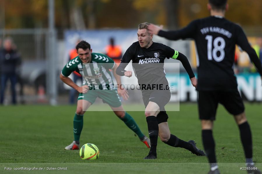 Marco Schiebel, Sportgelände In der Au, Karlburg, 24.10.2020, BFV, sport, action, Fussball, Deutschland, Oktober 2020, Saison 2019/2020, Bayernliga Nord, TSV Grossbardorf, TSV Karlburg - Bild-ID: 2283684
