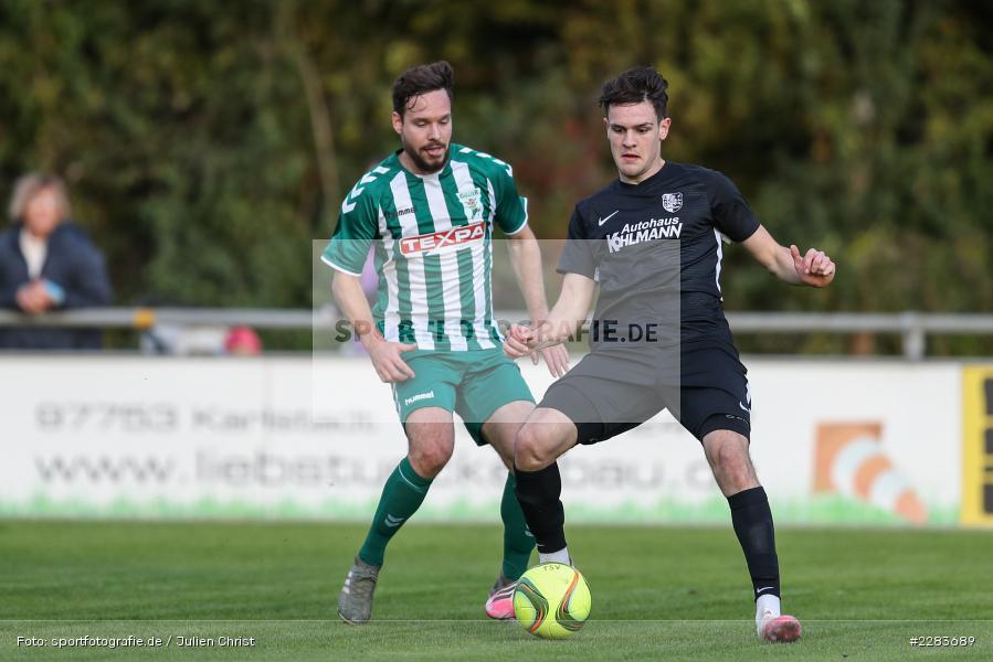 Benjamin Kaufmann, Jan Martin, Sportgelände In der Au, Karlburg, 24.10.2020, BFV, sport, action, Fussball, Deutschland, Oktober 2020, Saison 2019/2020, Bayernliga Nord, TSV Grossbardorf, TSV Karlburg - Bild-ID: 2283689 Benjamin Kaufmann, Jan Martin, Sportgelände In der Au, Karlburg, 24.10.2020, BFV, sport, action, Fussball, Deutschland, Oktober 2020, Saison 2019/2020, Bayernliga Nord, TSV Grossbardorf, TSV Karlburg - Bild-ID: 2283689