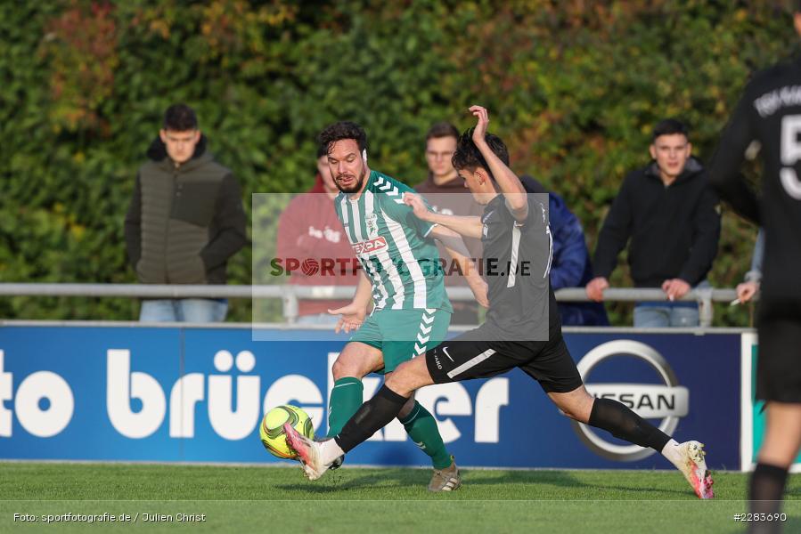 Benjamin Kaufmann, Jan Martin, Sportgelände In der Au, Karlburg, 24.10.2020, BFV, sport, action, Fussball, Deutschland, Oktober 2020, Saison 2019/2020, Bayernliga Nord, TSV Grossbardorf, TSV Karlburg - Bild-ID: 2283690
