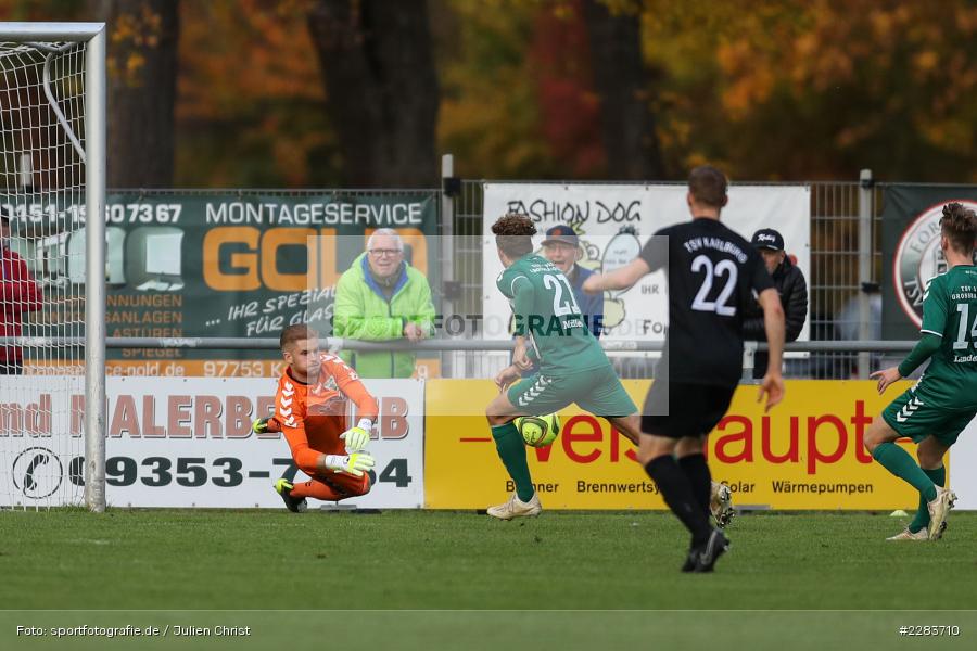 Xaver Müller, Justin Reichert, Sportgelände In der Au, Karlburg, 24.10.2020, BFV, sport, action, Fussball, Deutschland, Oktober 2020, Saison 2019/2020, Bayernliga Nord, TSV Grossbardorf, TSV Karlburg - Bild-ID: 2283710 Xaver Müller, Justin Reichert, Sportgelände In der Au, Karlburg, 24.10.2020, BFV, sport, action, Fussball, Deutschland, Oktober 2020, Saison 2019/2020, Bayernliga Nord, TSV Grossbardorf, TSV Karlburg - Bild-ID: 2283710