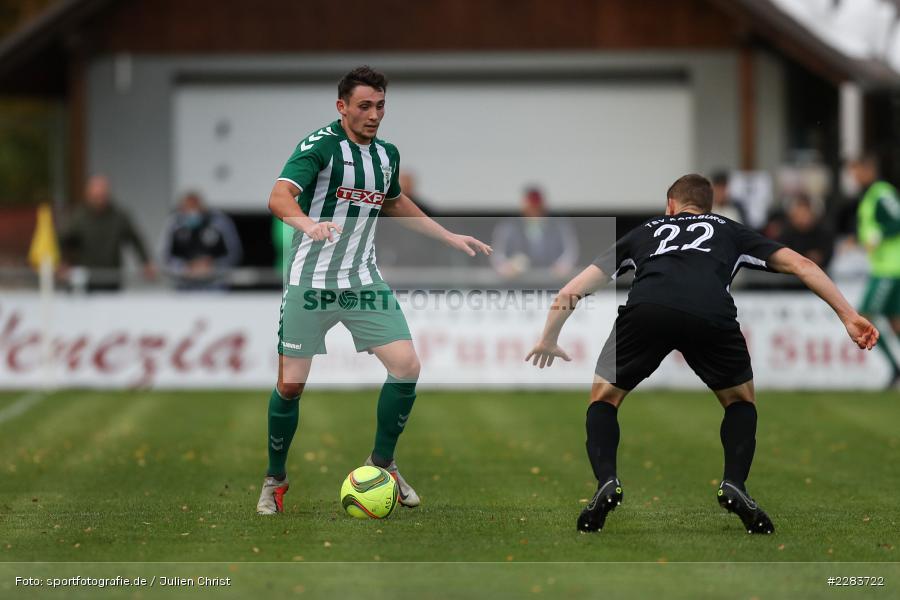 Sebastian Fries, Florian Dietz, Sportgelände In der Au, Karlburg, 24.10.2020, BFV, sport, action, Fussball, Deutschland, Oktober 2020, Saison 2019/2020, Bayernliga Nord, TSV Grossbardorf, TSV Karlburg - Bild-ID: 2283722 Sebastian Fries, Florian Dietz, Sportgelände In der Au, Karlburg, 24.10.2020, BFV, sport, action, Fussball, Deutschland, Oktober 2020, Saison 2019/2020, Bayernliga Nord, TSV Grossbardorf, TSV Karlburg - Bild-ID: 2283722
