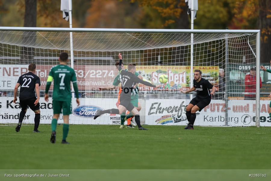 Marco Schiebel, Sportgelände In der Au, Karlburg, 24.10.2020, BFV, sport, action, Fussball, Deutschland, Oktober 2020, Saison 2019/2020, Bayernliga Nord, TSV Grossbardorf, TSV Karlburg - Bild-ID: 2283762