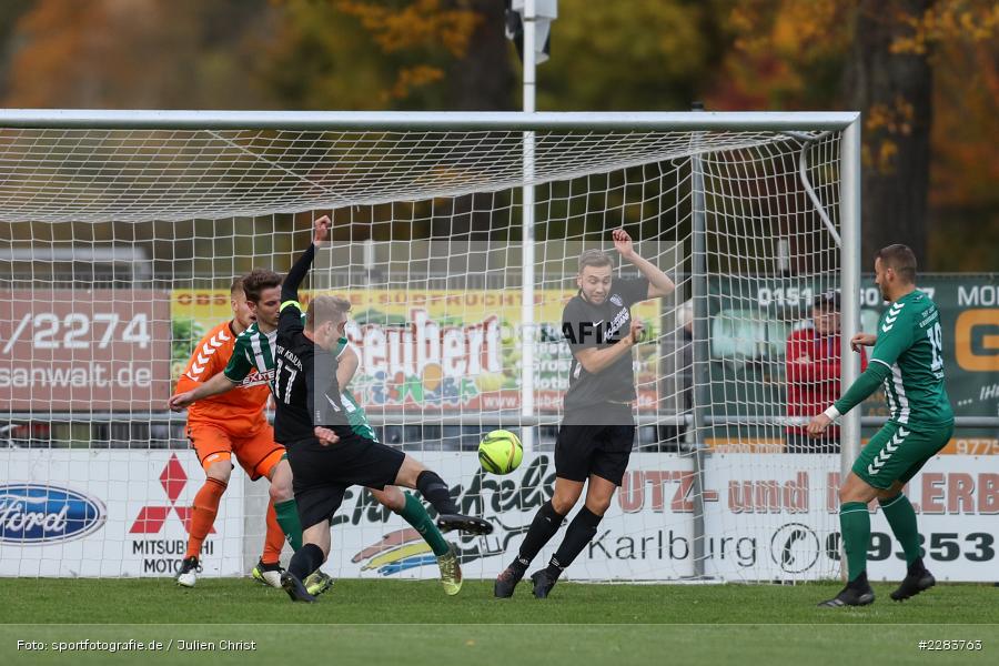 Marco Schiebel, Sportgelände In der Au, Karlburg, 24.10.2020, BFV, sport, action, Fussball, Deutschland, Oktober 2020, Saison 2019/2020, Bayernliga Nord, TSV Grossbardorf, TSV Karlburg - Bild-ID: 2283763
