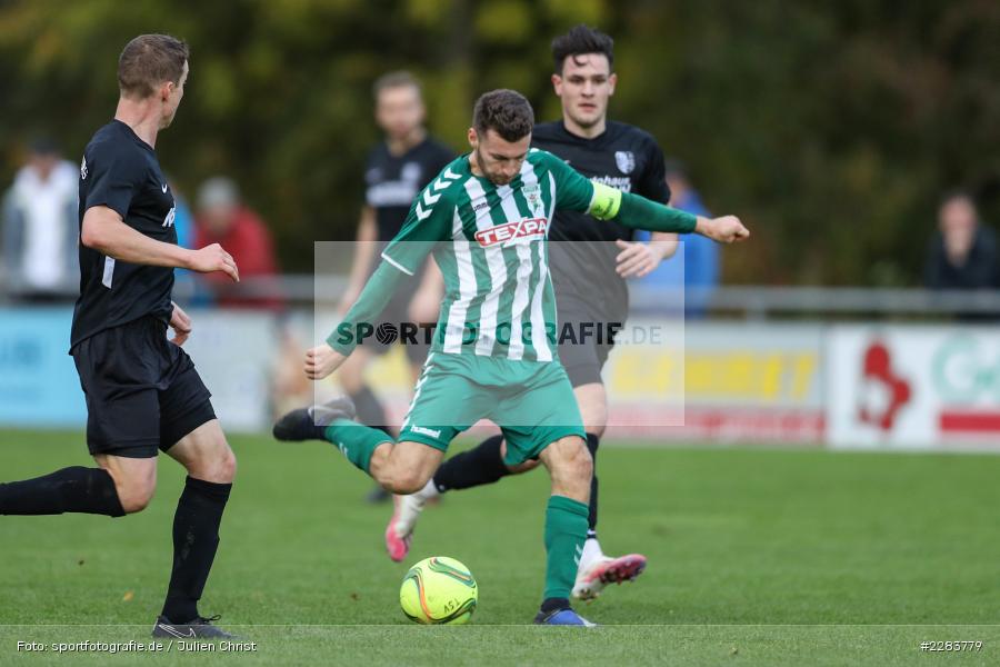 Jan Martin, Lukas Illig, Sportgelände In der Au, Karlburg, 24.10.2020, BFV, sport, action, Fussball, Deutschland, Oktober 2020, Saison 2019/2020, Bayernliga Nord, TSV Grossbardorf, TSV Karlburg - Bild-ID: 2283779
