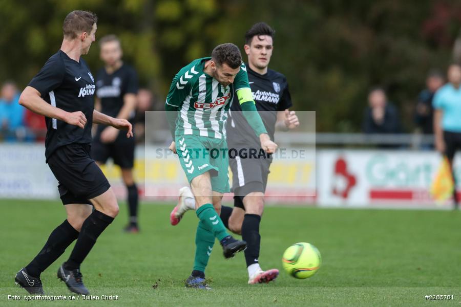 Jan Martin, Lukas Illig, Sportgelände In der Au, Karlburg, 24.10.2020, BFV, sport, action, Fussball, Deutschland, Oktober 2020, Saison 2019/2020, Bayernliga Nord, TSV Grossbardorf, TSV Karlburg - Bild-ID: 2283781