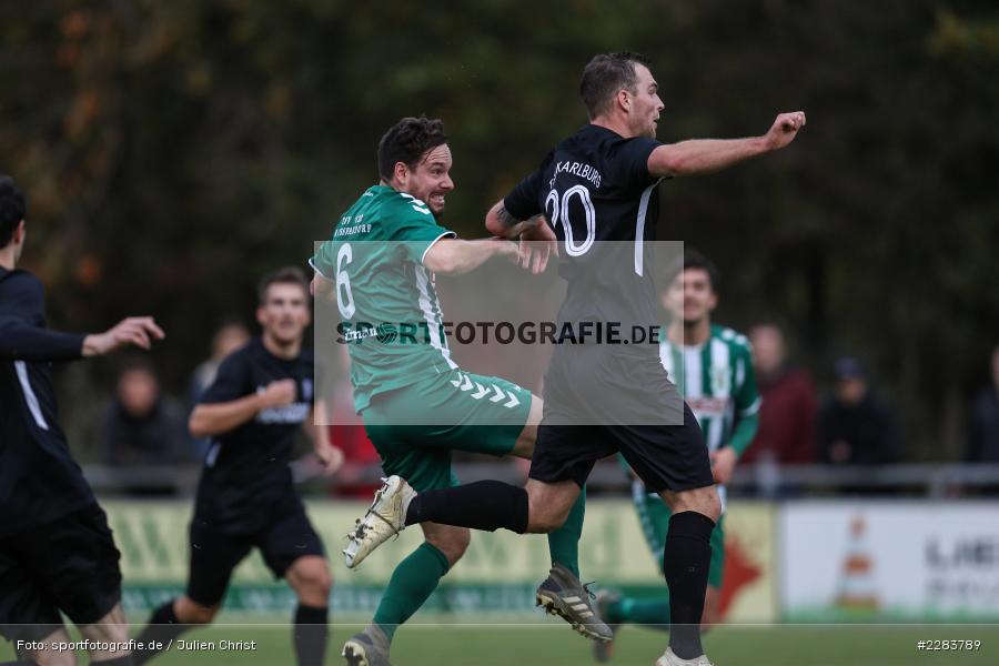 Maurice Kübert, Benjamin Kaufmann, Sportgelände In der Au, Karlburg, 24.10.2020, BFV, sport, action, Fussball, Deutschland, Oktober 2020, Saison 2019/2020, Bayernliga Nord, TSV Grossbardorf, TSV Karlburg - Bild-ID: 2283789 Maurice Kübert, Benjamin Kaufmann, Sportgelände In der Au, Karlburg, 24.10.2020, BFV, sport, action, Fussball, Deutschland, Oktober 2020, Saison 2019/2020, Bayernliga Nord, TSV Grossbardorf, TSV Karlburg - Bild-ID: 2283789