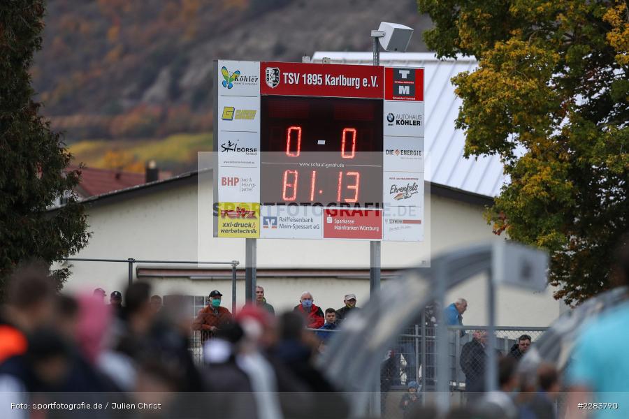 Sportgelände In der Au, Karlburg, 24.10.2020, BFV, sport, action, Fussball, Deutschland, Oktober 2020, Saison 2019/2020, Bayernliga Nord, TSV Grossbardorf, TSV Karlburg - Bild-ID: 2283790