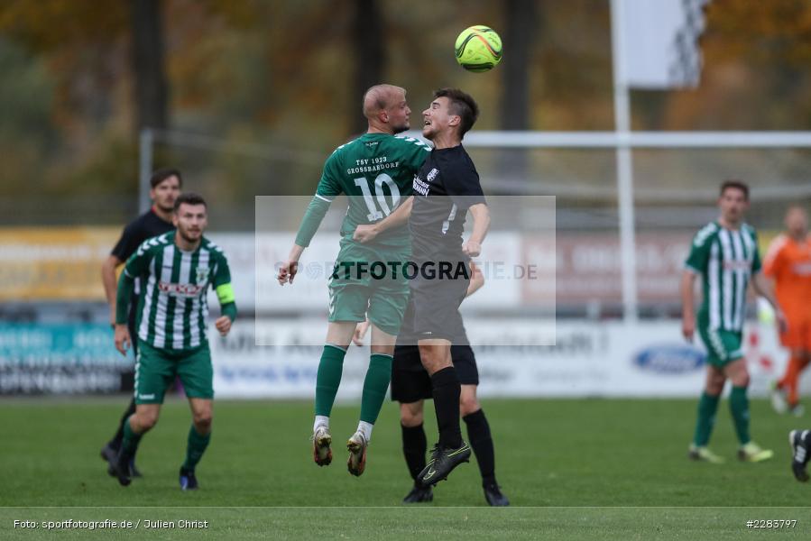 Andreas Rösch, Maximilian Weiß, Sportgelände In der Au, Karlburg, 24.10.2020, BFV, sport, action, Fussball, Deutschland, Oktober 2020, Saison 2019/2020, Bayernliga Nord, TSV Grossbardorf, TSV Karlburg - Bild-ID: 2283797 Andreas Rösch, Maximilian Weiß, Sportgelände In der Au, Karlburg, 24.10.2020, BFV, sport, action, Fussball, Deutschland, Oktober 2020, Saison 2019/2020, Bayernliga Nord, TSV Grossbardorf, TSV Karlburg - Bild-ID: 2283797