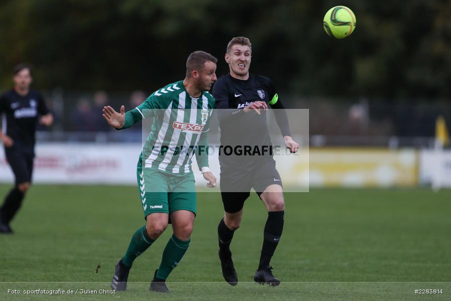 Christoph Rützel, Marco Schiebel, Sportgelände In der Au, Karlburg, 24.10.2020, BFV, sport, action, Fussball, Deutschland, Oktober 2020, Saison 2019/2020, Bayernliga Nord, TSV Grossbardorf, TSV Karlburg - Bild-ID: 2283814 Christoph Rützel, Marco Schiebel, Sportgelände In der Au, Karlburg, 24.10.2020, BFV, sport, action, Fussball, Deutschland, Oktober 2020, Saison 2019/2020, Bayernliga Nord, TSV Grossbardorf, TSV Karlburg - Bild-ID: 2283814