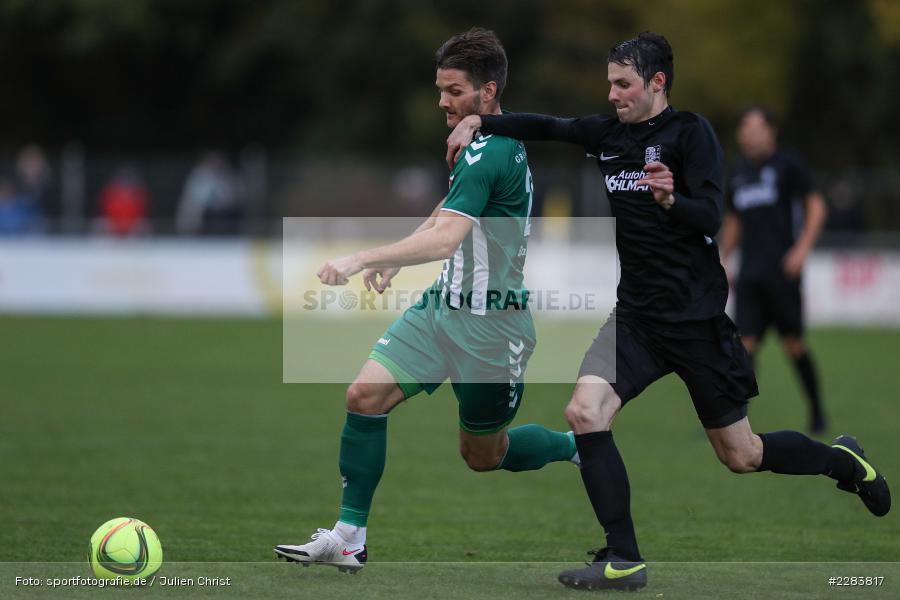 Cedric Fenske, Simon Snaschel, Sportgelände In der Au, Karlburg, 24.10.2020, BFV, sport, action, Fussball, Deutschland, Oktober 2020, Saison 2019/2020, Bayernliga Nord, TSV Grossbardorf, TSV Karlburg - Bild-ID: 2283817