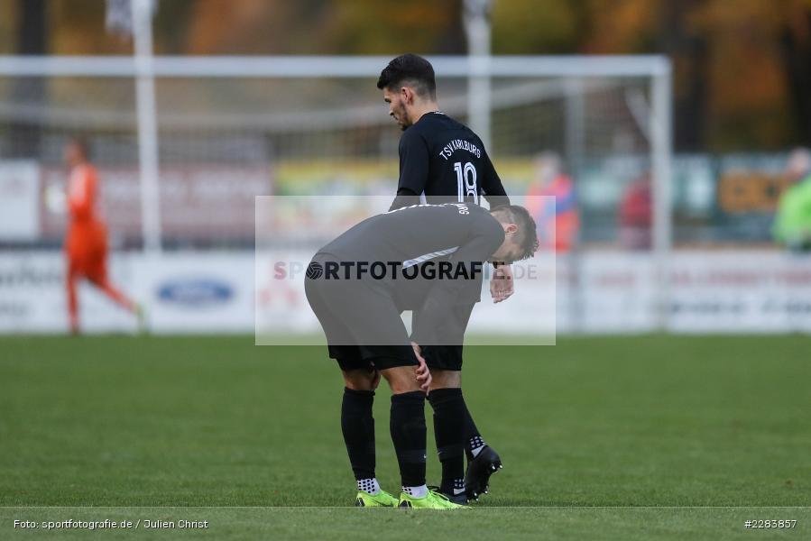 Jan Wabnitz, Steffen Bachmann, Sportgelände In der Au, Karlburg, 24.10.2020, BFV, sport, action, Fussball, Deutschland, Oktober 2020, Saison 2019/2020, Bayernliga Nord, TSV Grossbardorf, TSV Karlburg - Bild-ID: 2283857