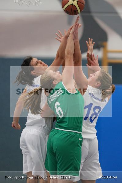 Katarina Hidalgo Gil, Sarah Spiegel, Eva Kloos, Margret Pfister, Hans-Wilhelm-Renkhoff Halle, Marktheidenfeld, 25.10.2020, RBL, sport, action, Deutschland, Basketball, Regionalliga Damen HR-Nord, Oktober 2020, Saison 2020/2021, SC Kemmern 1930, TV Marktheidenfeld - Bild-ID: 2283864