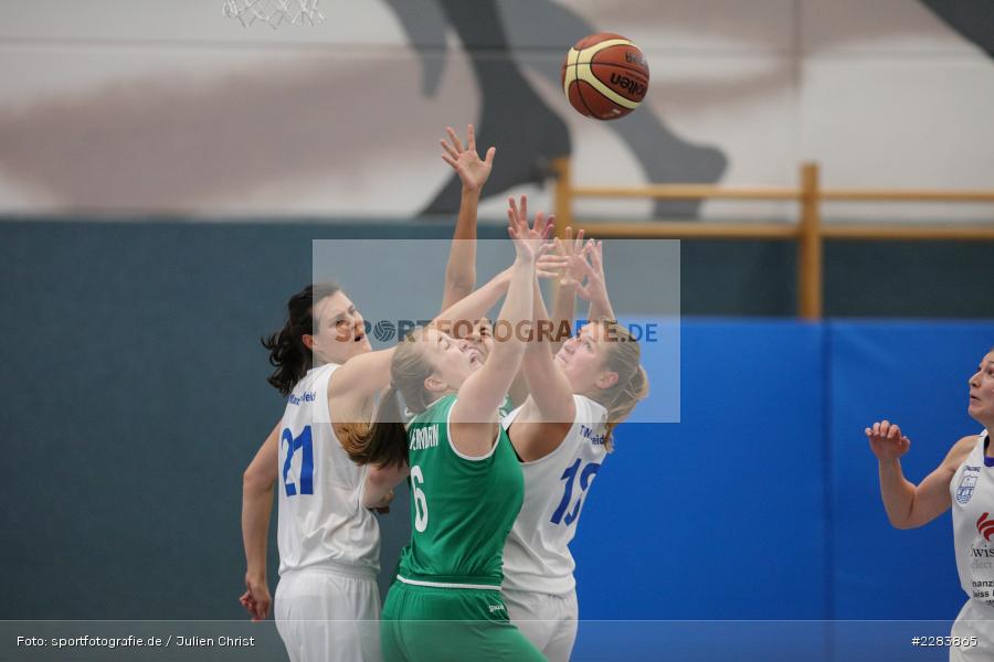 Katarina Hidalgo Gil, Sarah Spiegel, Eva Kloos, Margret Pfister, Hans-Wilhelm-Renkhoff Halle, Marktheidenfeld, 25.10.2020, RBL, sport, action, Deutschland, Basketball, Regionalliga Damen HR-Nord, Oktober 2020, Saison 2020/2021, SC Kemmern 1930, TV Marktheidenfeld - Bild-ID: 2283865