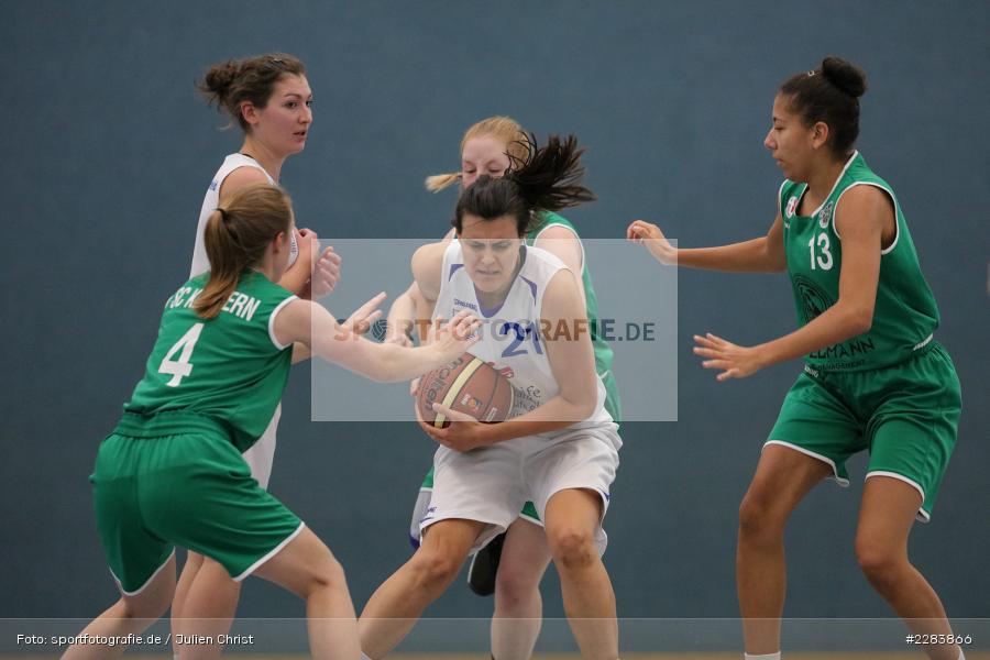 Katarina Hidalgo Gil, Mara Edelmann, Margret Pfister, Hans-Wilhelm-Renkhoff Halle, Marktheidenfeld, 25.10.2020, RBL, sport, action, Deutschland, Basketball, Regionalliga Damen HR-Nord, Oktober 2020, Saison 2020/2021, SC Kemmern 1930, TV Marktheidenfeld - Bild-ID: 2283866