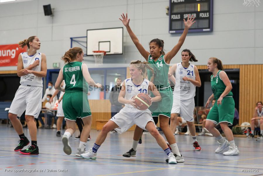 Teresa Hidalgo Gil, Mara Edelmann, Aurelia Barthel, Hans-Wilhelm-Renkhoff Halle, Marktheidenfeld, 25.10.2020, RBL, sport, action, Deutschland, Basketball, Regionalliga Damen HR-Nord, Oktober 2020, Saison 2020/2021, SC Kemmern 1930, TV Marktheidenfeld - Bild-ID: 2283905 Teresa Hidalgo Gil, Mara Edelmann, Aurelia Barthel, Hans-Wilhelm-Renkhoff Halle, Marktheidenfeld, 25.10.2020, RBL, sport, action, Deutschland, Basketball, Regionalliga Damen HR-Nord, Oktober 2020, Saison 2020/2021, SC Kemmern 1930, TV Marktheidenfeld - Bild-ID: 2283905