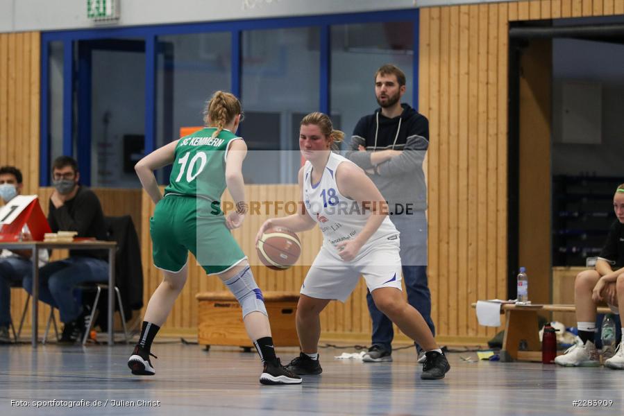 Fabian Barthel, Lisa Vatter, Eva Kloos, Hans-Wilhelm-Renkhoff Halle, Marktheidenfeld, 25.10.2020, RBL, sport, action, Deutschland, Basketball, Regionalliga Damen HR-Nord, Oktober 2020, Saison 2020/2021, SC Kemmern 1930, TV Marktheidenfeld - Bild-ID: 2283909