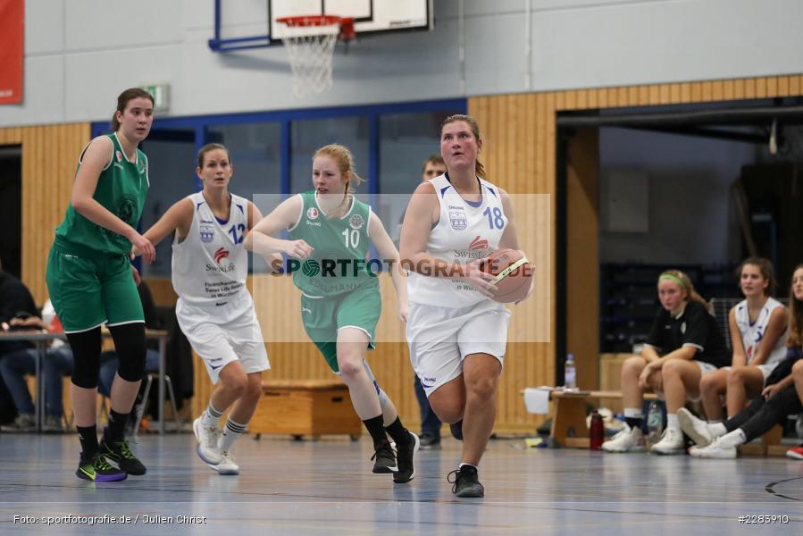 Lena Zwiers, Lisa Vatter, Eva Kloos, Hans-Wilhelm-Renkhoff Halle, Marktheidenfeld, 25.10.2020, RBL, sport, action, Deutschland, Basketball, Regionalliga Damen HR-Nord, Oktober 2020, Saison 2020/2021, SC Kemmern 1930, TV Marktheidenfeld - Bild-ID: 2283910