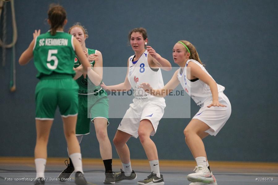 Vanessa Gorr, Paulina Winter, Lisa Vatter, Hans-Wilhelm-Renkhoff Halle, Marktheidenfeld, 25.10.2020, RBL, sport, action, Deutschland, Basketball, Regionalliga Damen HR-Nord, Oktober 2020, Saison 2020/2021, SC Kemmern 1930, TV Marktheidenfeld - Bild-ID: 2283978