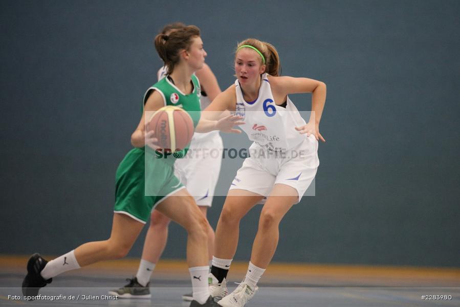 Vanessa Gorr, Hannah Schmid, Hans-Wilhelm-Renkhoff Halle, Marktheidenfeld, 25.10.2020, RBL, sport, action, Deutschland, Basketball, Regionalliga Damen HR-Nord, Oktober 2020, Saison 2020/2021, SC Kemmern 1930, TV Marktheidenfeld - Bild-ID: 2283980 Vanessa Gorr, Hannah Schmid, Hans-Wilhelm-Renkhoff Halle, Marktheidenfeld, 25.10.2020, RBL, sport, action, Deutschland, Basketball, Regionalliga Damen HR-Nord, Oktober 2020, Saison 2020/2021, SC Kemmern 1930, TV Marktheidenfeld - Bild-ID: 2283980