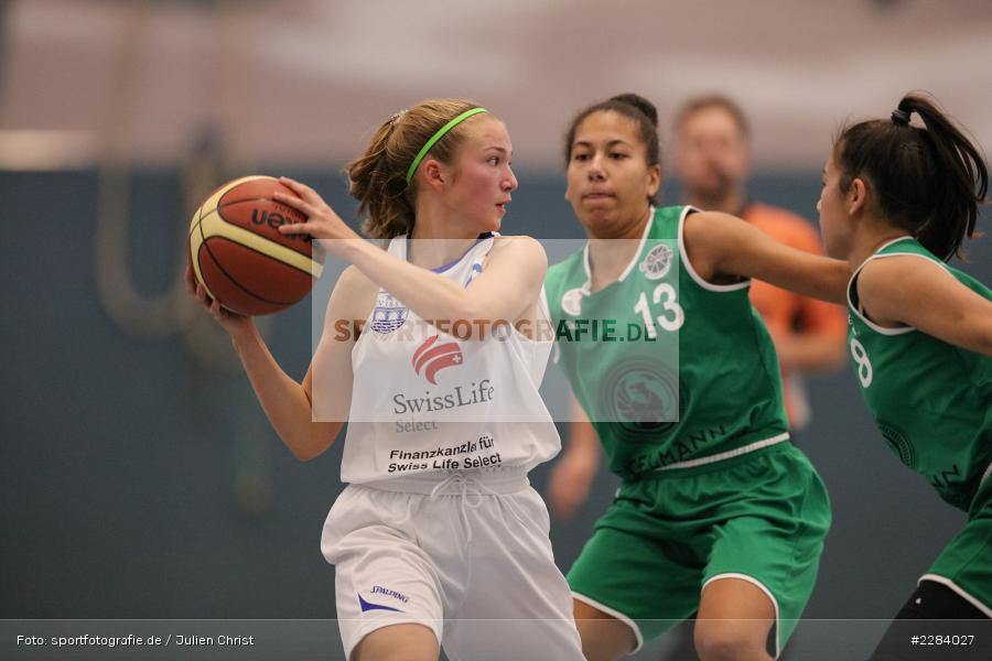 Sinja Sauer, Katarina Hidalgo Gil, Vanessa Gorr, Hans-Wilhelm-Renkhoff Halle, Marktheidenfeld, 25.10.2020, RBL, sport, action, Deutschland, Basketball, Regionalliga Damen HR-Nord, Oktober 2020, Saison 2020/2021, SC Kemmern 1930, TV Marktheidenfeld - Bild-ID: 2284027 Sinja Sauer, Katarina Hidalgo Gil, Vanessa Gorr, Hans-Wilhelm-Renkhoff Halle, Marktheidenfeld, 25.10.2020, RBL, sport, action, Deutschland, Basketball, Regionalliga Damen HR-Nord, Oktober 2020, Saison 2020/2021, SC Kemmern 1930, TV Marktheidenfeld - Bild-ID: 2284027