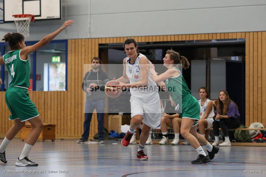Hannah Schmid, Margret Pfister, Hans-Wilhelm-Renkhoff Halle, Marktheidenfeld, 25.10.2020, RBL, sport, action, Deutschland, Basketball, Regionalliga Damen HR-Nord, Oktober 2020, Saison 2020/2021, SC Kemmern 1930, TV Marktheidenfeld - Bild-ID: 2284098