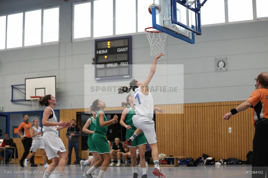 Teresa Hidalgo Gil, Hannah Schmid, Margret Pfister, Hans-Wilhelm-Renkhoff Halle, Marktheidenfeld, 25.10.2020, RBL, sport, action, Deutschland, Basketball, Regionalliga Damen HR-Nord, Oktober 2020, Saison 2020/2021, SC Kemmern 1930, TV Marktheidenfeld - Bild-ID: 2284102 Teresa Hidalgo Gil, Hannah Schmid, Margret Pfister, Hans-Wilhelm-Renkhoff Halle, Marktheidenfeld, 25.10.2020, RBL, sport, action, Deutschland, Basketball, Regionalliga Damen HR-Nord, Oktober 2020, Saison 2020/2021, SC Kemmern 1930, TV Marktheidenfeld - Bild-ID: 2284102