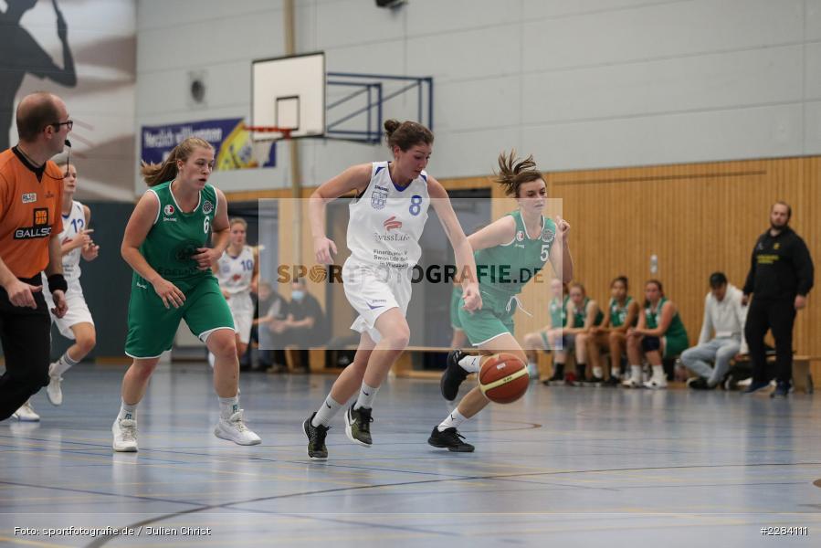 Hannah Schmid, Sarah Spiegel, Paulina Winter, Hans-Wilhelm-Renkhoff Halle, Marktheidenfeld, 25.10.2020, RBL, sport, action, Deutschland, Basketball, Regionalliga Damen HR-Nord, Oktober 2020, Saison 2020/2021, SC Kemmern 1930, TV Marktheidenfeld - Bild-ID: 2284111