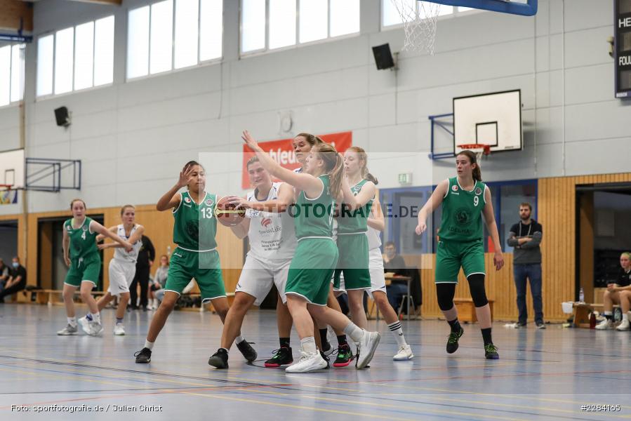 Sarah Spiegel, Eva Kloos, Hans-Wilhelm-Renkhoff Halle, Marktheidenfeld, 25.10.2020, RBL, sport, action, Deutschland, Basketball, Regionalliga Damen HR-Nord, Oktober 2020, Saison 2020/2021, SC Kemmern 1930, TV Marktheidenfeld - Bild-ID: 2284165