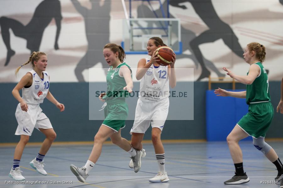 Mara Edelmann, Lena Zwiers, Hans-Wilhelm-Renkhoff Halle, Marktheidenfeld, 25.10.2020, RBL, sport, action, Deutschland, Basketball, Regionalliga Damen HR-Nord, Oktober 2020, Saison 2020/2021, SC Kemmern 1930, TV Marktheidenfeld - Bild-ID: 2284169