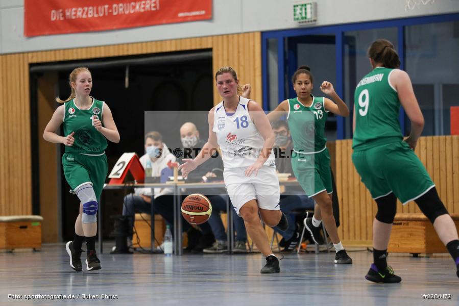 Katarina Hidalgo Gil, Eva Kloos, Hans-Wilhelm-Renkhoff Halle, Marktheidenfeld, 25.10.2020, RBL, sport, action, Deutschland, Basketball, Regionalliga Damen HR-Nord, Oktober 2020, Saison 2020/2021, SC Kemmern 1930, TV Marktheidenfeld - Bild-ID: 2284172