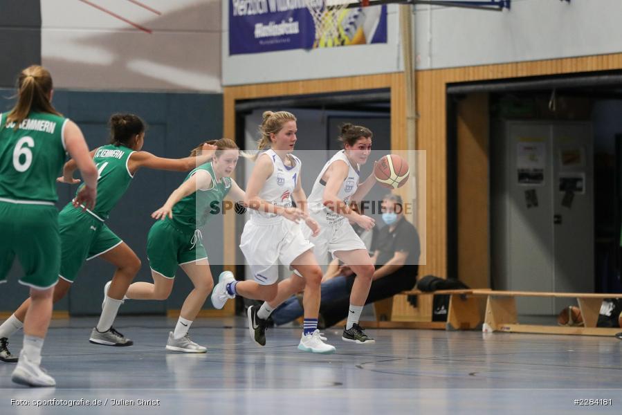 Aurelia Barthel, Paulina Winter, Hans-Wilhelm-Renkhoff Halle, Marktheidenfeld, 25.10.2020, RBL, sport, action, Deutschland, Basketball, Regionalliga Damen HR-Nord, Oktober 2020, Saison 2020/2021, SC Kemmern 1930, TV Marktheidenfeld - Bild-ID: 2284181